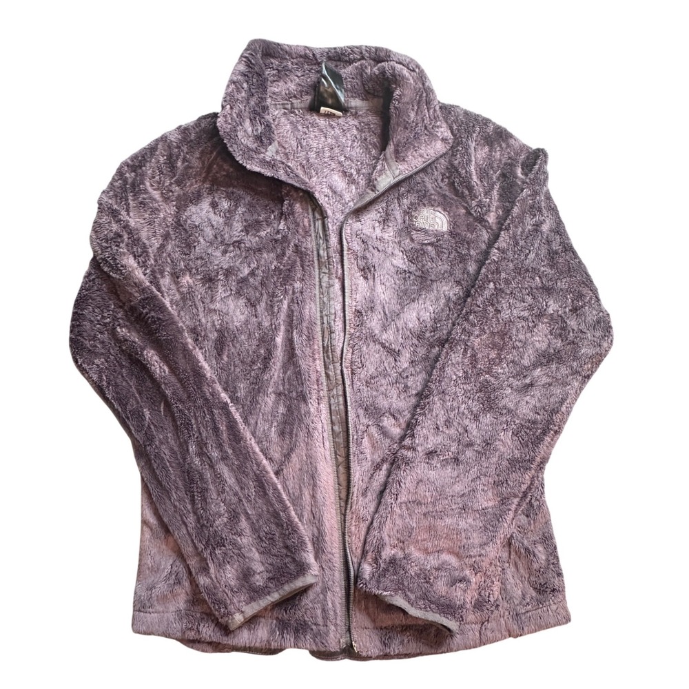 The North Face Osito 2 Fleece Jacket Womens Small Purple Pockets‎ Broken Zipper